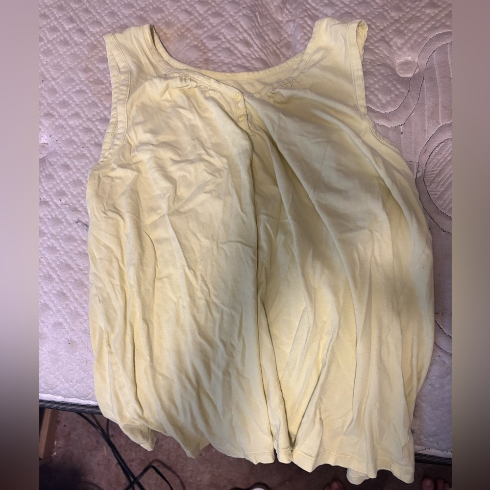 Charisma Light Yellow Tank Top